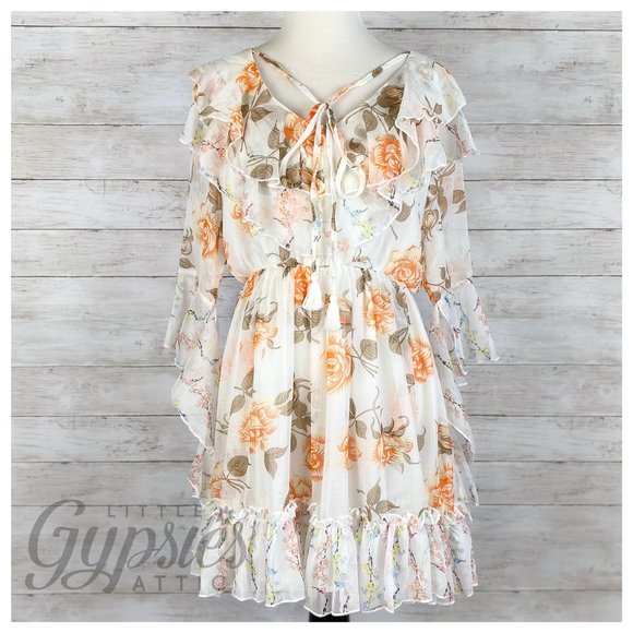 POL Fairy Garden Farmhouse Mini Dress - Picture 2 of 16